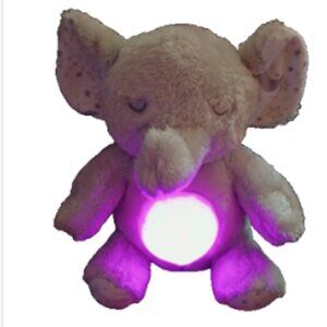 DreamGro Elephant Baby Light & Lullaby Soother Plush Color Changing Tummy Glow